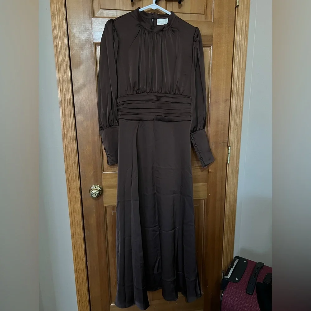 NWT Veiled Collection Satin Maxi Dress - Modest - Picture 7 of 9